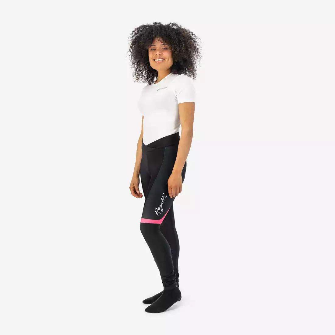 ROGELLI SELECT II női téli kerékpáros nadrág, rózsaszín