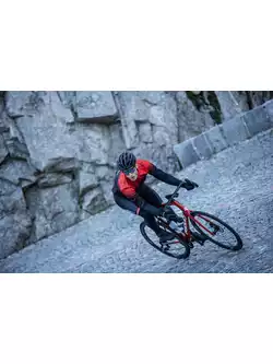 ROGELLI SPHERE férfi téli kerékpáros kabát, fekete és piros