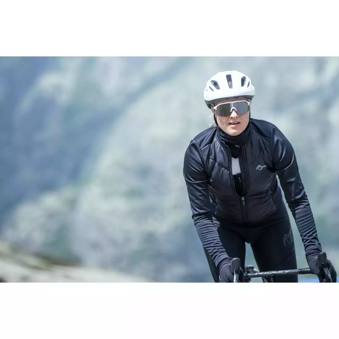 ROGELLI WADDED női téli kerékpáros kabát, fekete