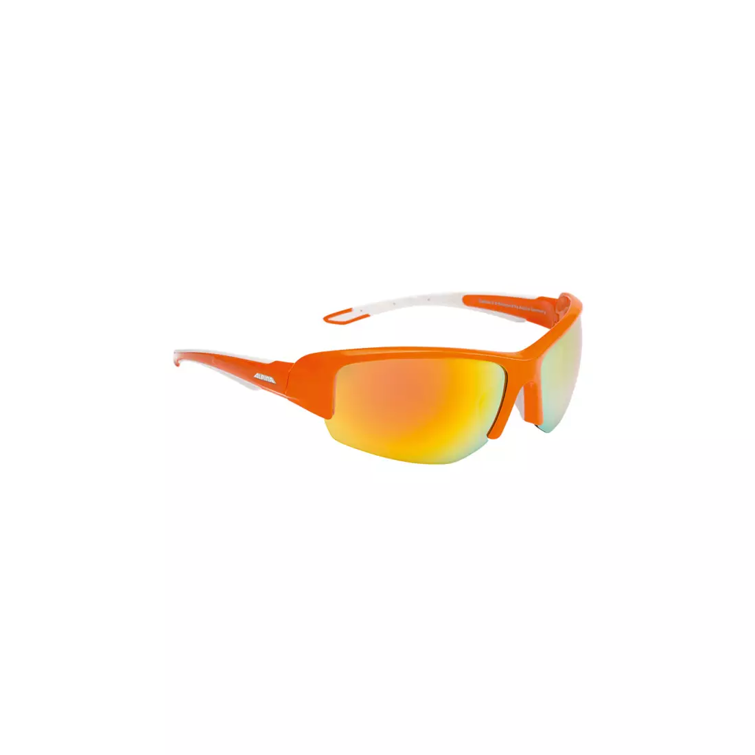 ALPINA - CALLUM 2.0 sportszemüveg - narancs-fehér / narancssárga kerámia tükörüveg.