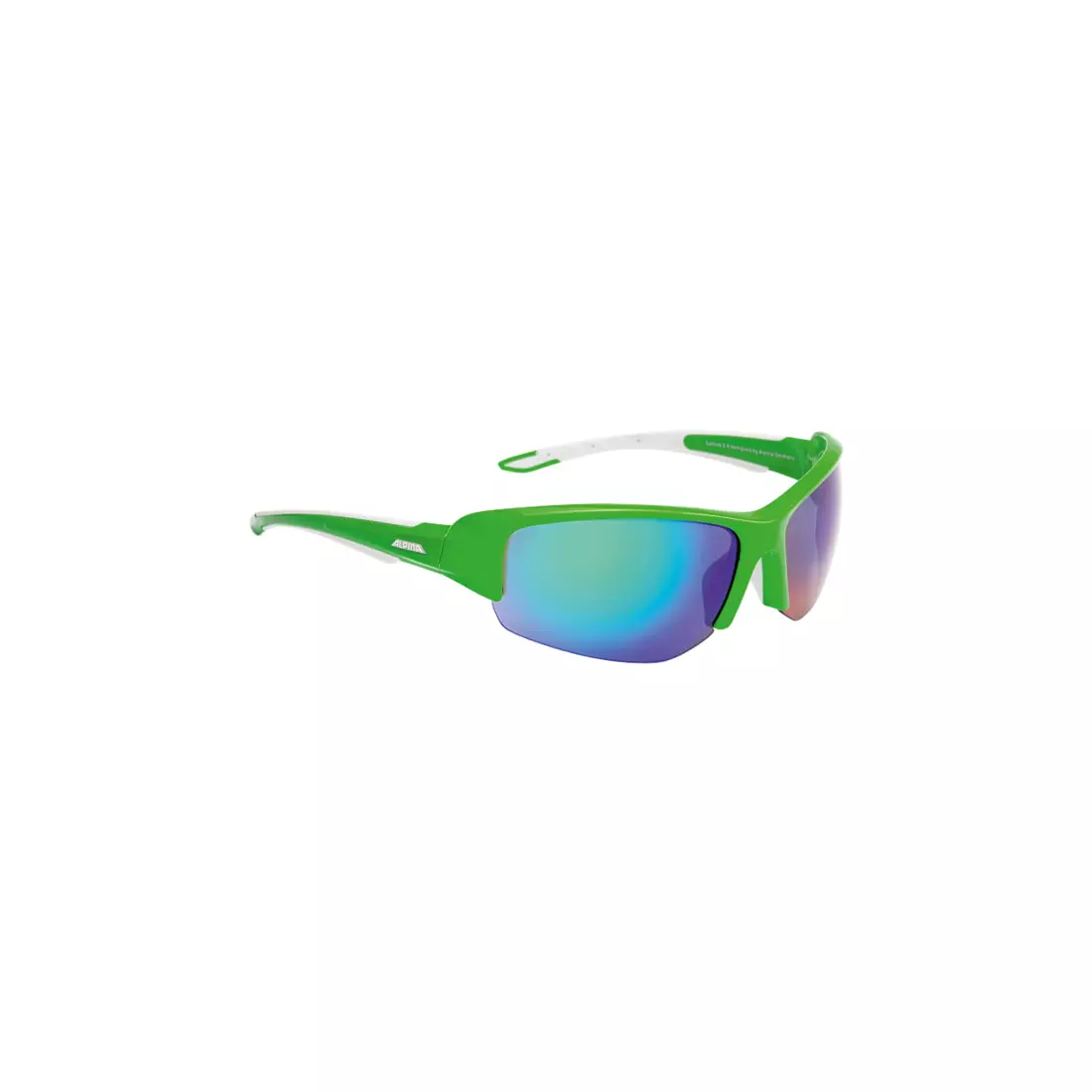 ALPINA - CALLUM 2.0 sportszemüveg - zöld-fehér / kerámia tükörüveg zöld.