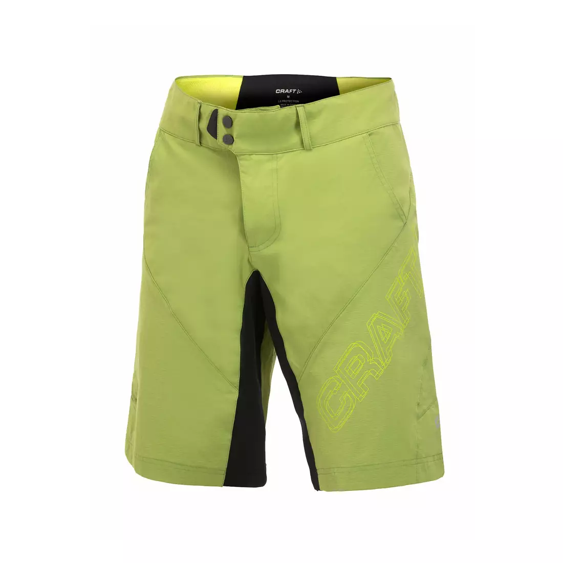 CRAFT ACTIVE BIKE - férfi kerékpáros rövidnadrág 1900700-2643, szín: zöld