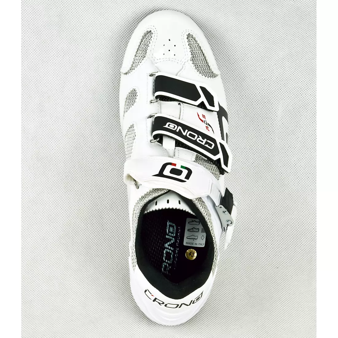 CRONO CLONE NYLON - országúti kerékpáros cipő - szín: fehér