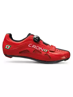 CRONO FUTURA NYLON - országúti kerékpáros cipő - szín: piros