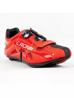 CRONO FUTURA NYLON - országúti kerékpáros cipő - szín: piros