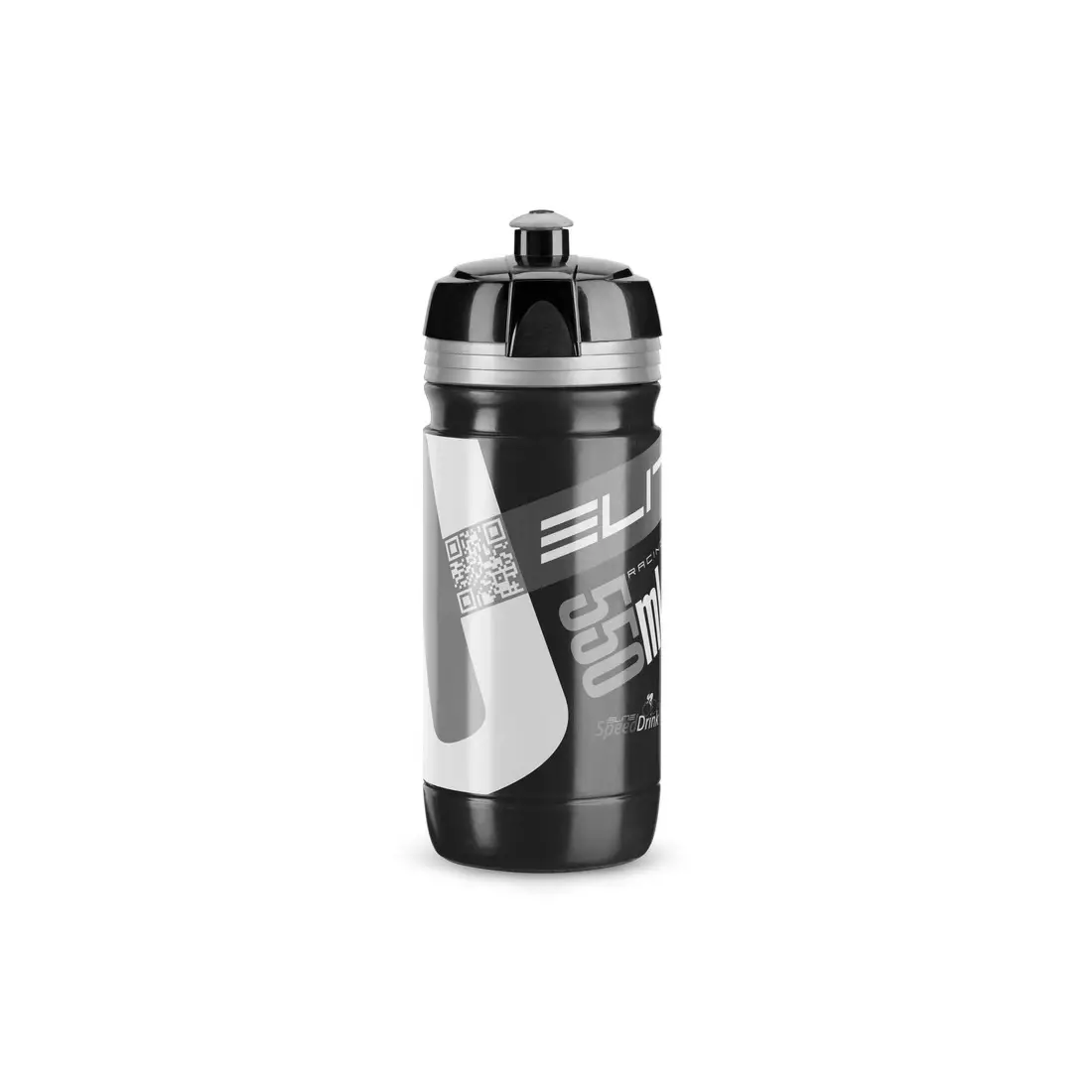 Elite kerékpáros palack Corsa fekete-ezüst Logo 550ml EL00914168 SS19
