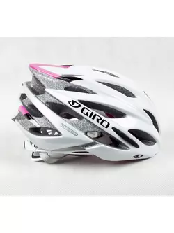 GIRO SONNET női kerékpáros sisak, fehér és rózsaszín