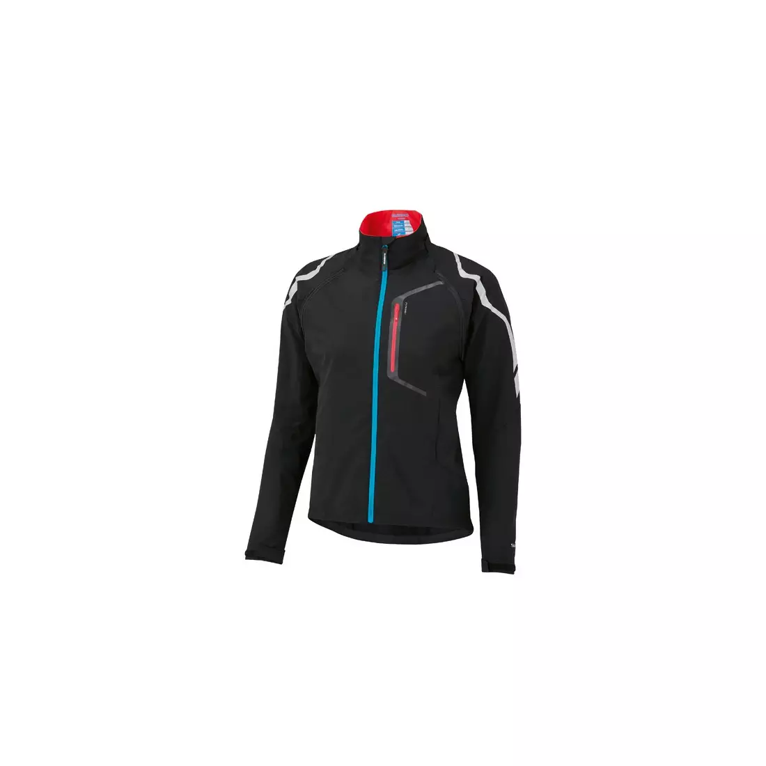 SHIMANO HYBRID női kerékpáros kabát, levehető ujjú, fekete CWJATSMS12WL