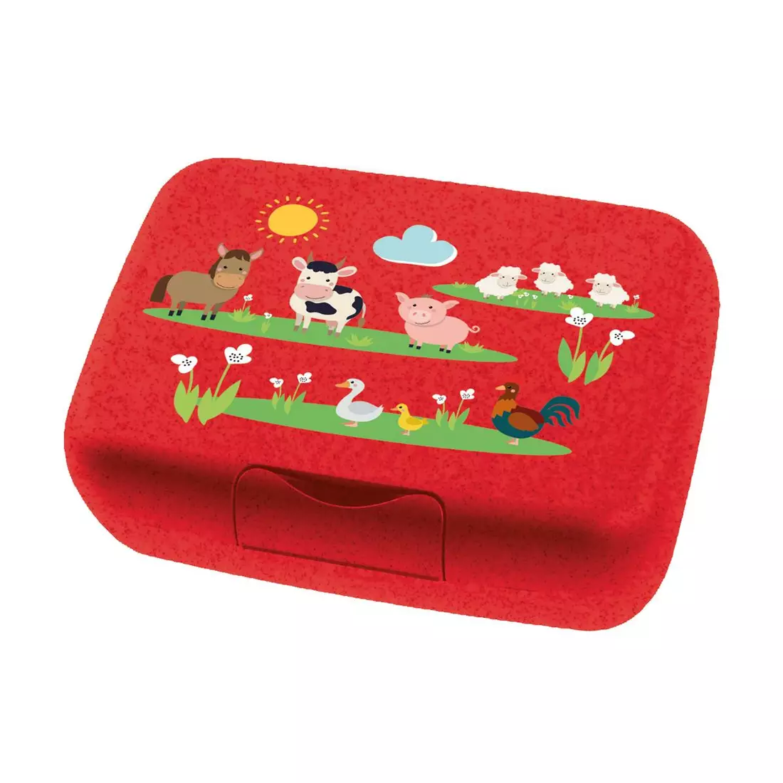 Koziol Candy L Farm gyerekeknek lunchbox, piros