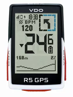VDO R5 GPS TOP MOUNT SET vezeték nélküli kerékpáros számítógép