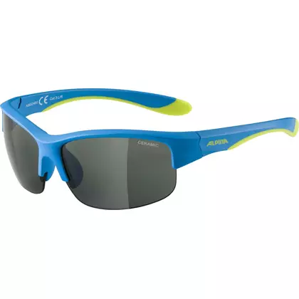 ALPINA JUNIOR FLEXXY YOUTH HR gyerek kerékpáros/sport szemüveg, blue-lime matt