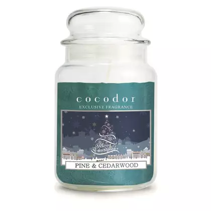 COCODOR Illatosított gyertya christmas pine&amp;cedarwood 550 g