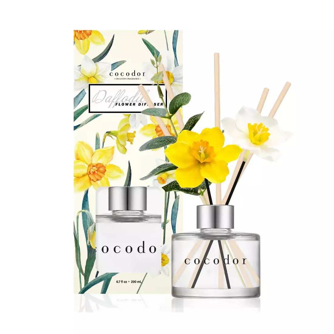 COCODOR aromadiffúzor botokkal daffodil, vanilla &amp; sandalwood 200 ml