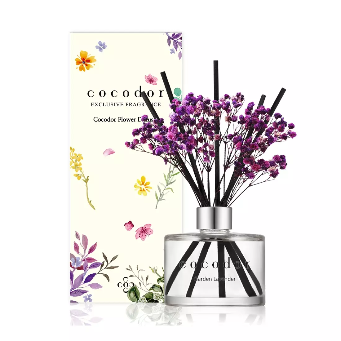COCODOR aromadiffúzor botokkal és virágokkal, garden lavender 200 ml