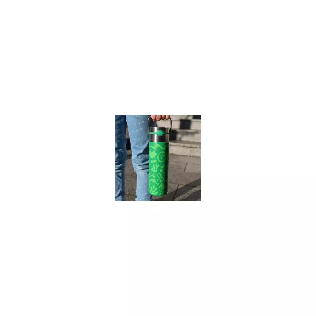EIGENART LEEZA termikus palack 500 ml, opera green