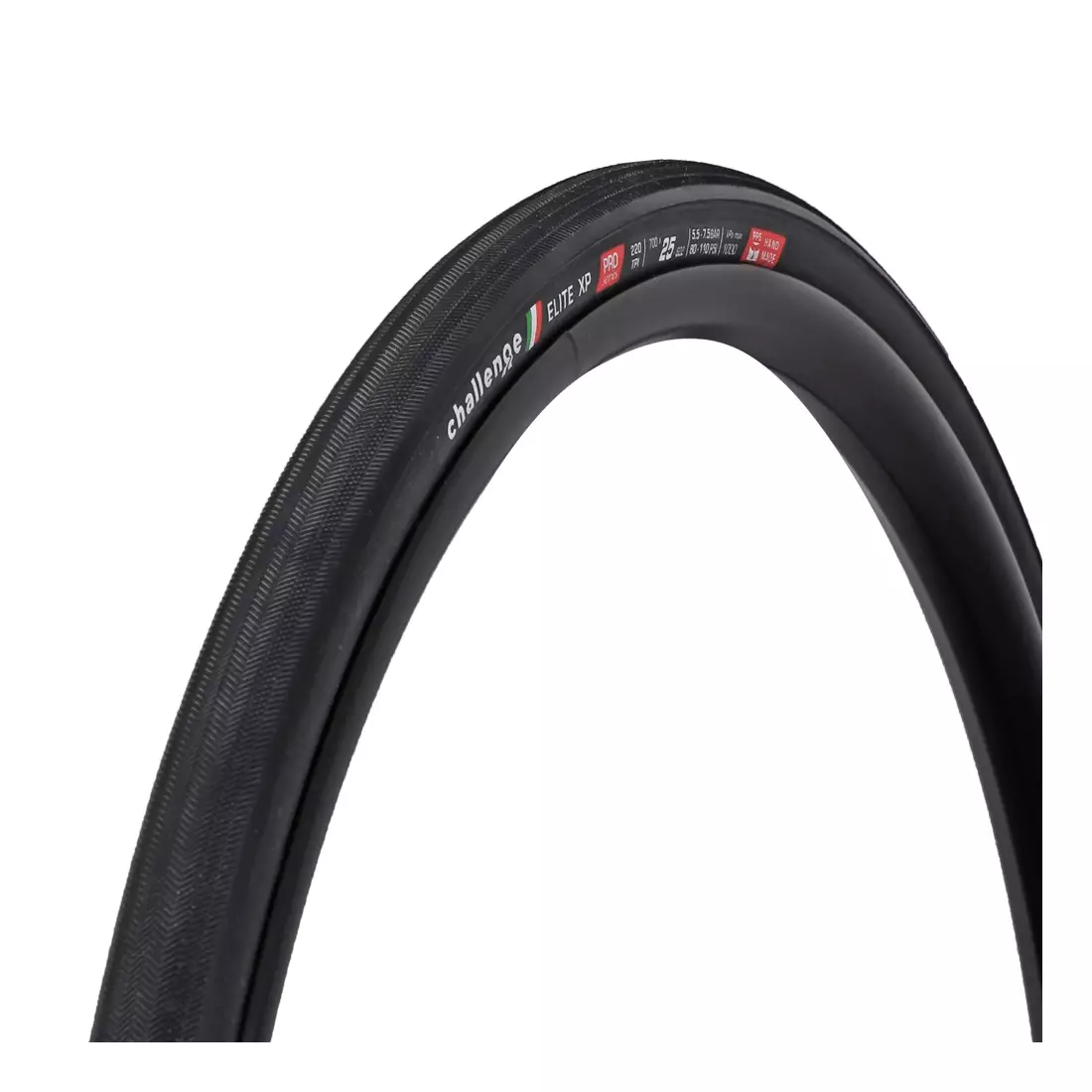 CHALLENGE ELITE XP országúti kerékpár gumi (700x25mm), 220 TPI, fekete