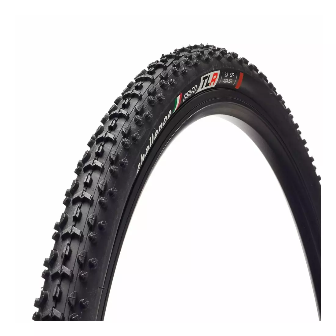 CHALLENGE GRIFO TLR cyclocross gumi 28&quot; (700x33c) 120 TPI, fekete