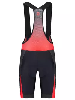 Rogelli FUSE II férfi kerékpáros kantáros rövidnadrág, fekete és piros