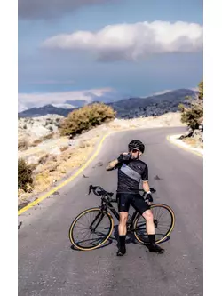 Rogelli GROOVE férfi kerékpáros mez, fekete