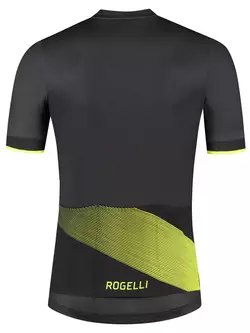 Rogelli GROOVE férfi kerékpáros mez, fekete-fluor