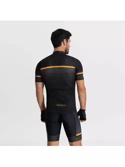 Rogelli HERO II férfi kerékpáros mez, fekete és narancssárga