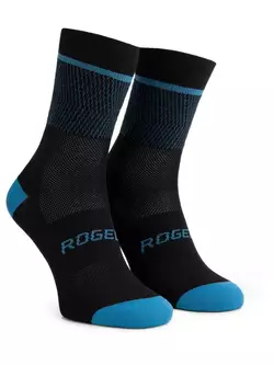 Rogelli HERO II kerékpáros/sport zokni, fekete és kék