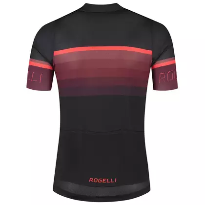Rogelli HERO II férfi kerékpáros mez, fekete és piros