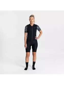 Rogelli LIQUID női kerékpáros mez, fekete és szürke