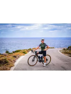 Rogelli LIQUID női kerékpáros mez, zöld-korall