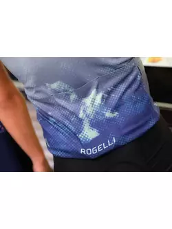 Rogelli NEBULA férfi kerékpáros mez, kék-menta