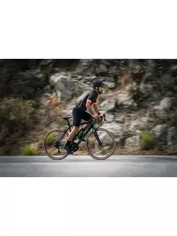 Rogelli RUBIK férfi kerékpáros mez, khaki-narancs