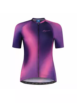 Rogelli női kerékpáros mez AURORA lila-rózsaszín
