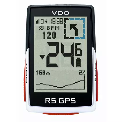 VDO R5 GPS FULL SET vezeték nélküli kerékpáros számítógép