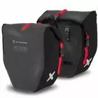 EXTRAWHEEL BIKER POLYESTER kerékpár hátsó táskák, szürke-fekete 50 L