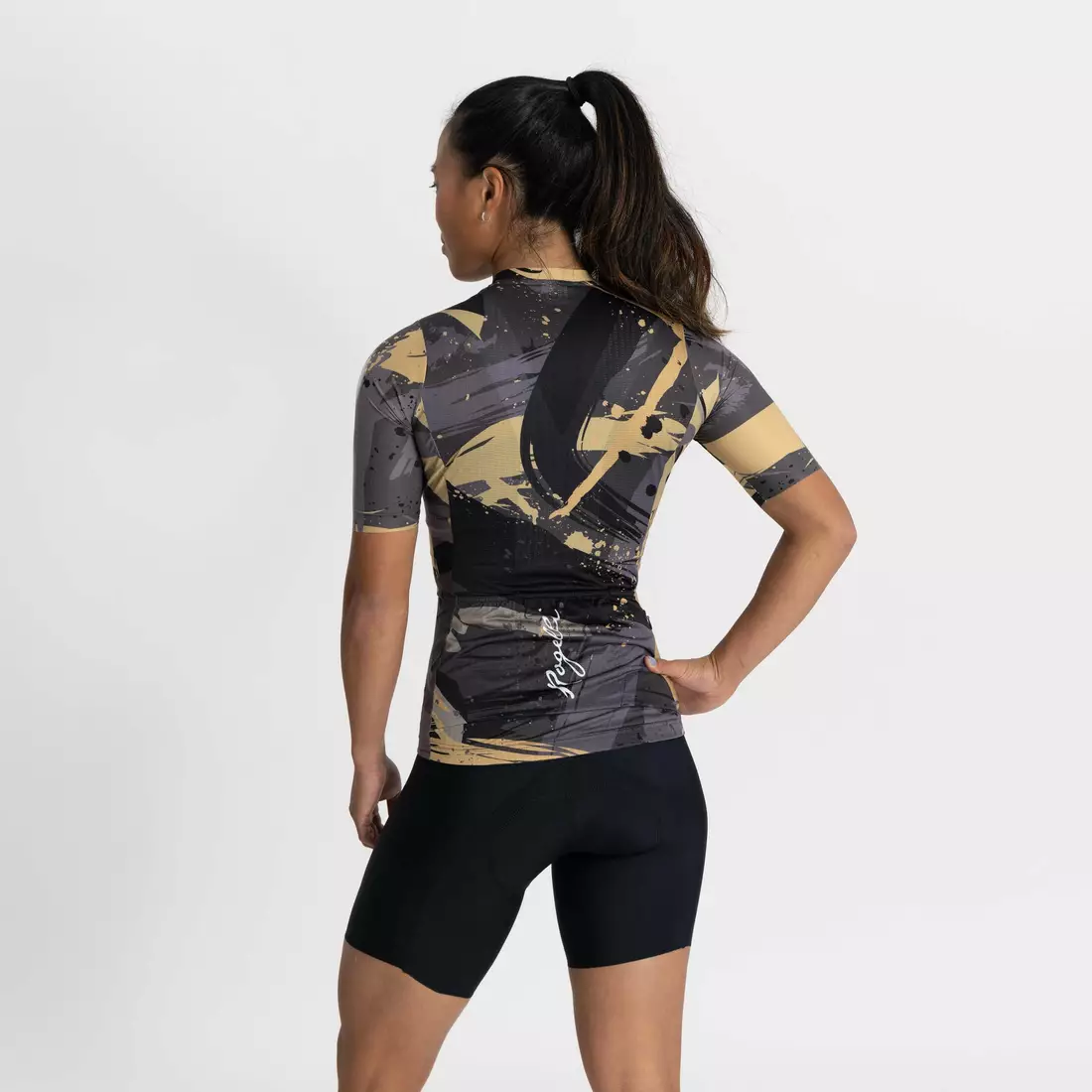 ROGELLI FLAIR női kerékpáros mez fekete arany