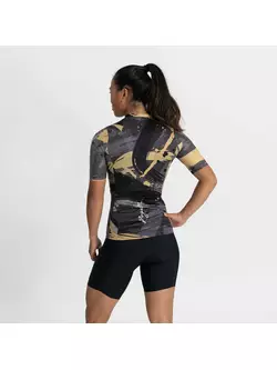 ROGELLI FLAIR női kerékpáros mez fekete arany