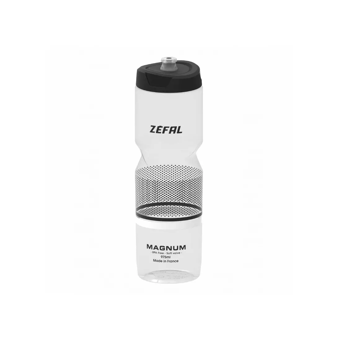 ZEFAL MAGNUM Soft-Cap 975ml kerékpáros palack, átlátszó