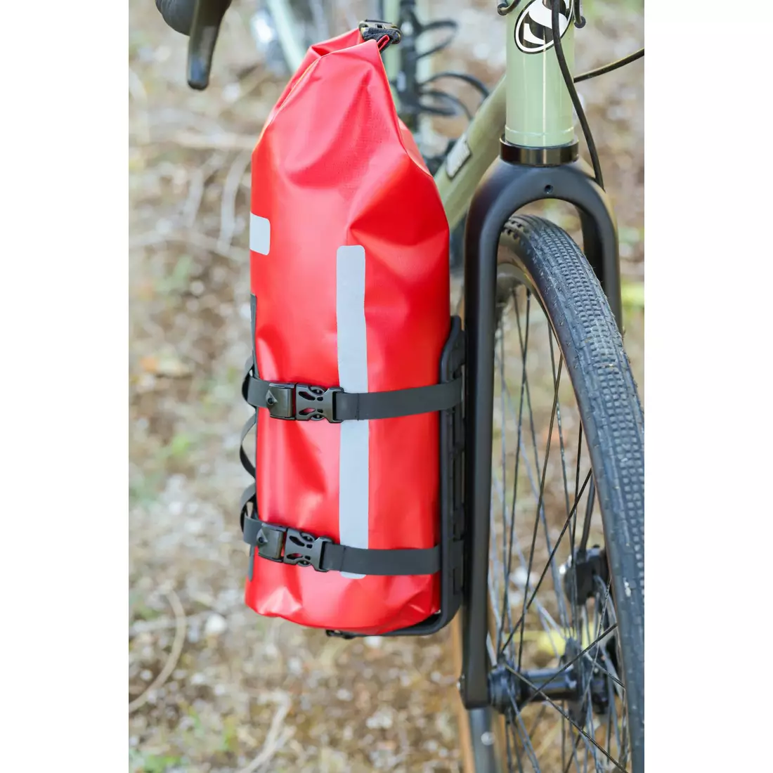 ZEFAL Z ADVENTURE FORK PACK &amp; HOLDER biciklitáska villához 6l, piros
