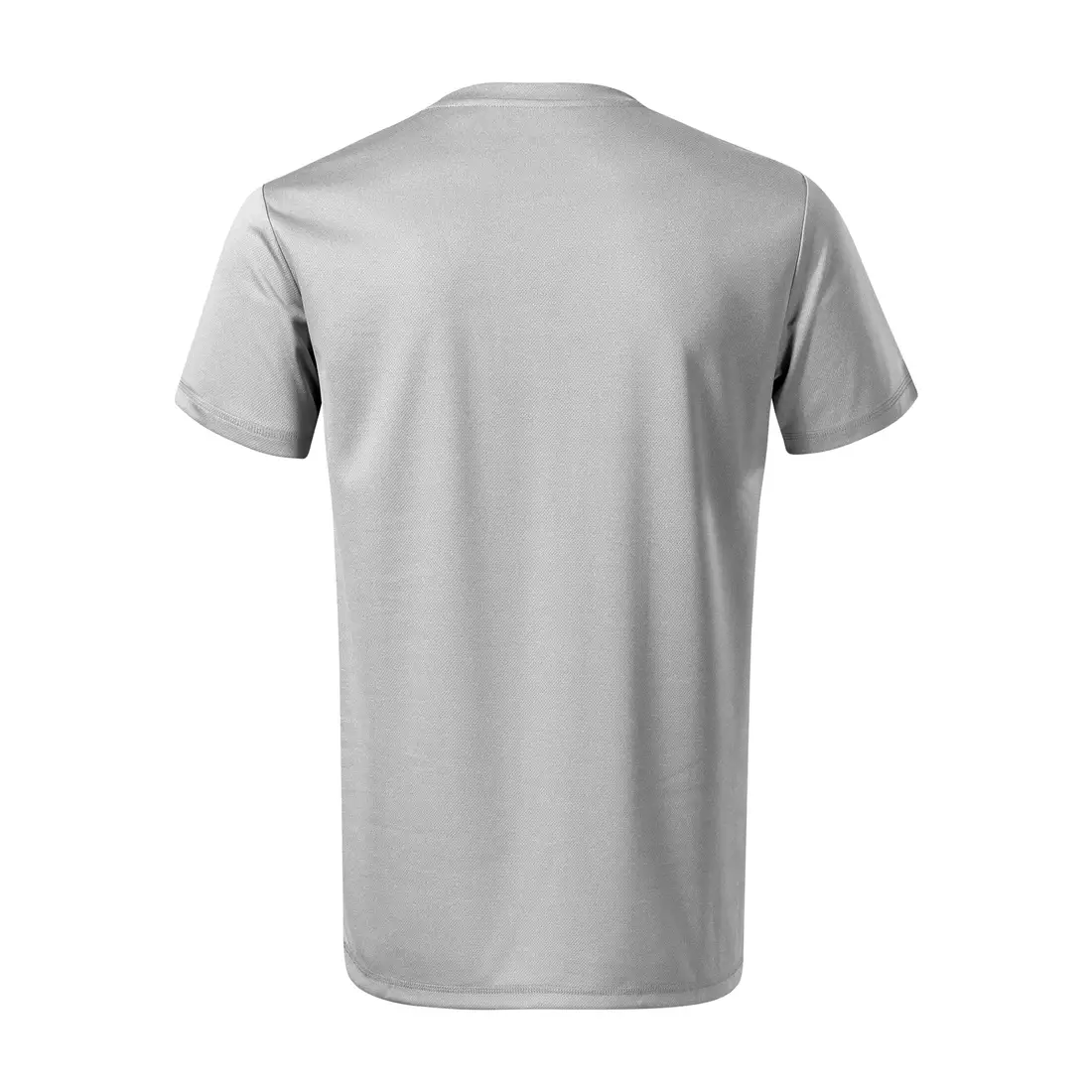 MALFINI CHANCE GRS Férfi sport póló, rövid ujjú, újrahasznosított mikropoliészter, ezüst melírozott 810M313