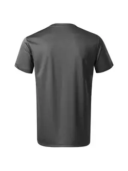 MALFINI CHANCE GRS Férfi sport póló, rövid ujjú, újrahasznosított mikropoliészter, fekete melírozott 810M113