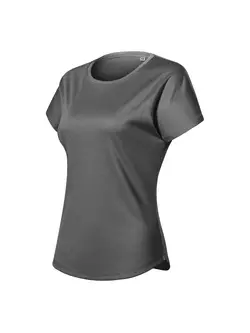 MALFINI CHANCE GRS Női sport póló, rövid ujjú, újrahasznosított mikropoliészter, fekete melírozott 811M112