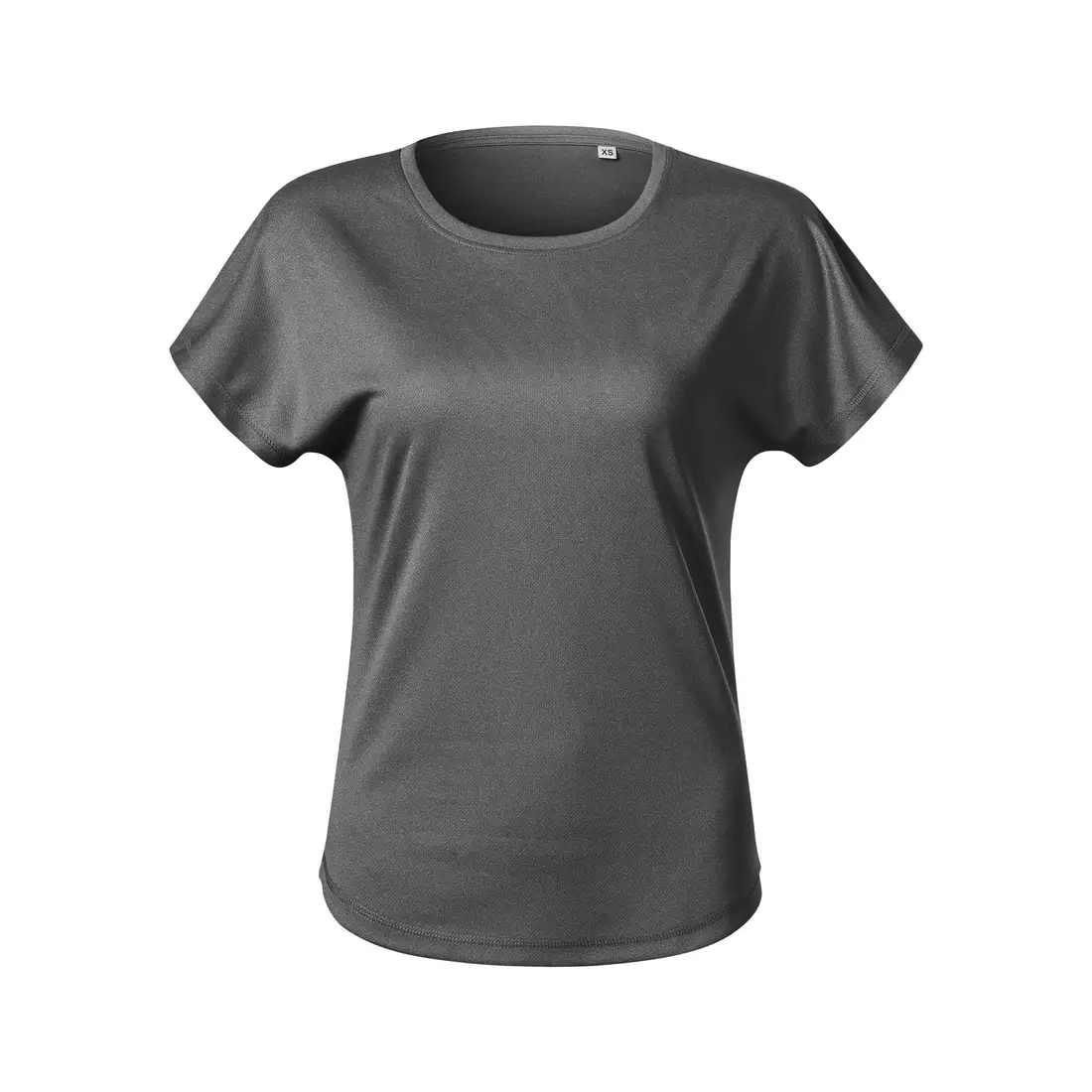 MALFINI CHANCE GRS Női sport póló, rövid ujjú, újrahasznosított mikropoliészter, fekete melírozott 811M112