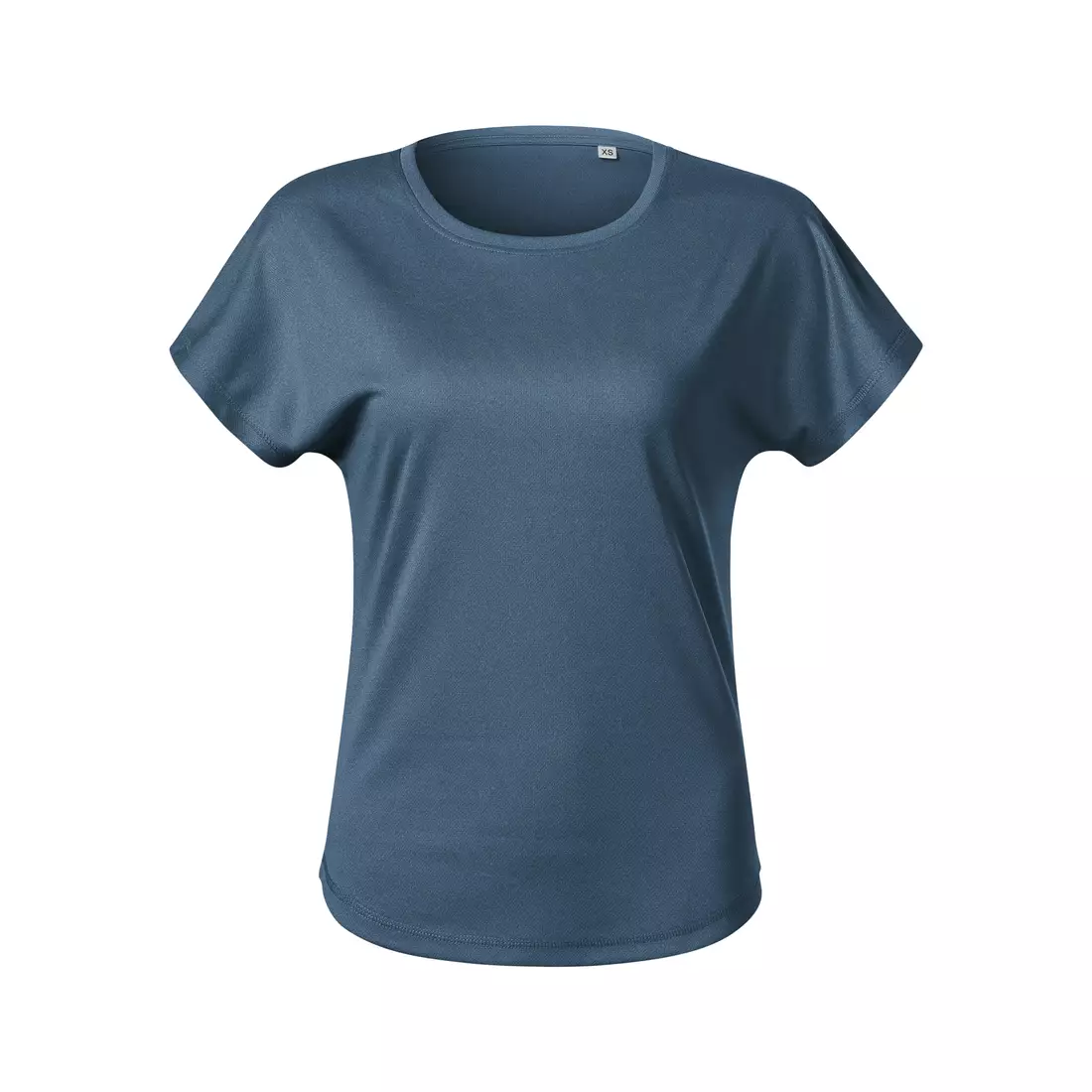 MALFINI CHANCE GRS Női sport póló, rövid ujjú, újrahasznosított mikropoliészter, sötétkék farmer melírozott 811M212