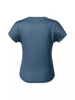 MALFINI CHANCE GRS Női sport póló, rövid ujjú, újrahasznosított mikropoliészter, sötétkék farmer melírozott 811M212