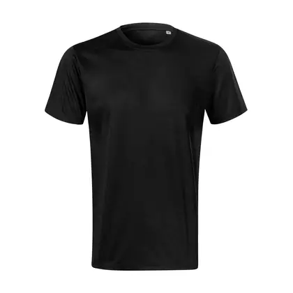 MALFINI CHANCE GRS Férfi sport póló, rövid ujjú, újrahasznosított mikropoliészter, fekete 8100113