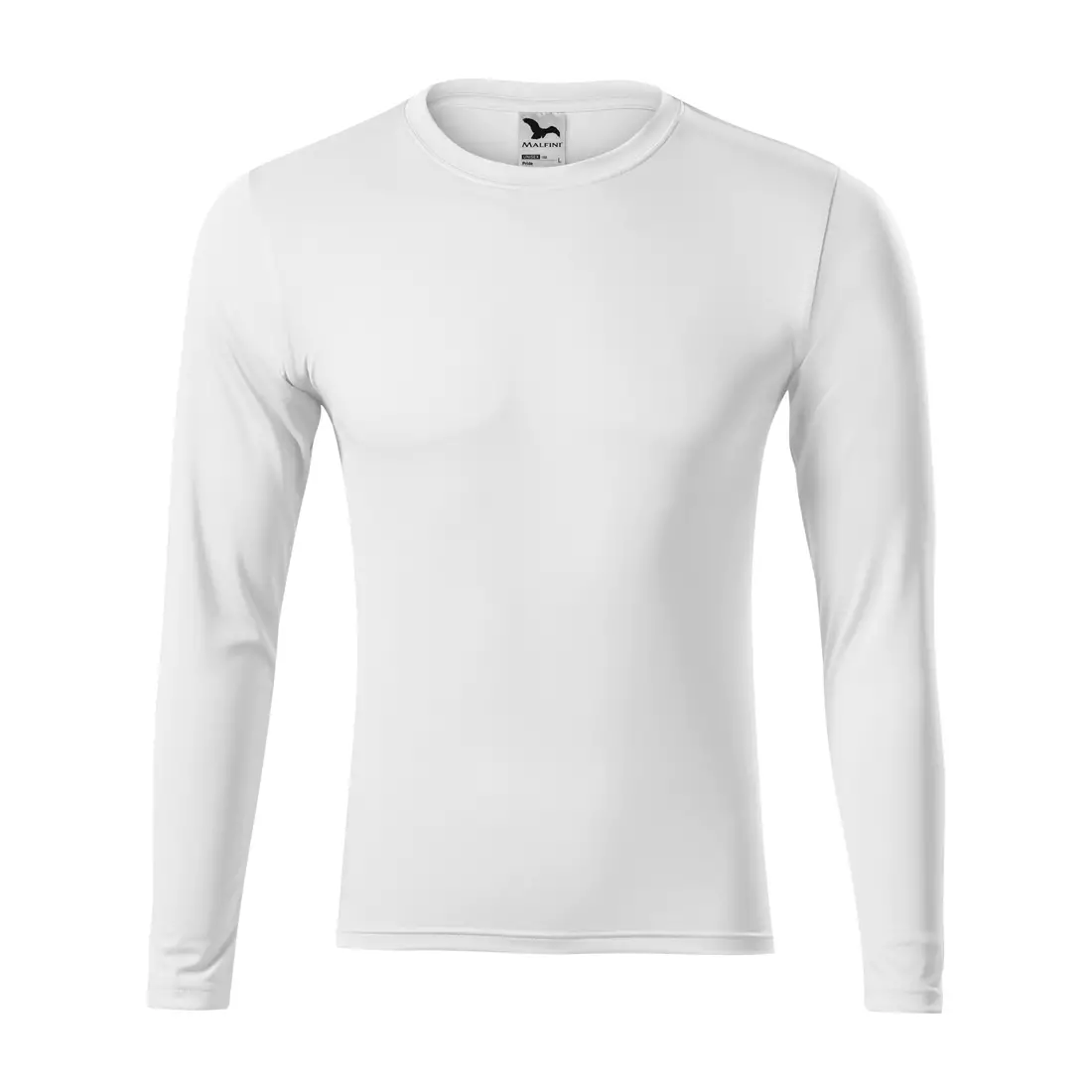 MALFINI PRIDE Férfi hosszú ujjú sport póló, fehér 1680012
