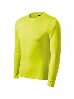 MALFINI PRIDE Férfi hosszú ujjú sport póló, neon sárga 1689012
