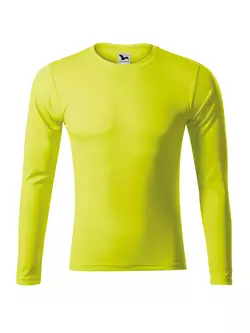 MALFINI PRIDE Férfi hosszú ujjú sport póló, neon sárga 1689012