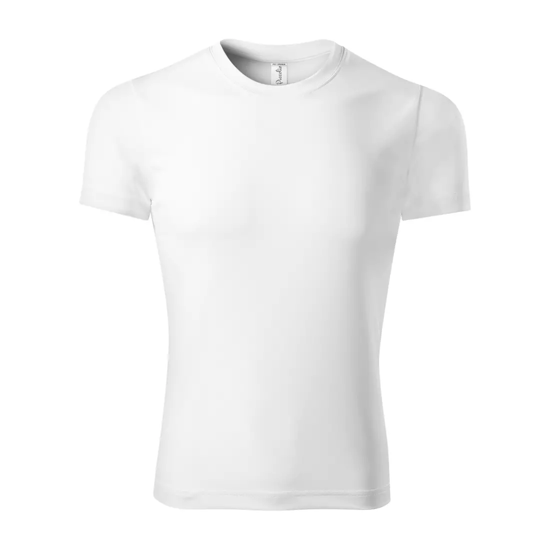 PICCOLIO PIXEL Sport póló T-shirt, rövid ujjú, férfi, fehér, 100 % poliészter P810012