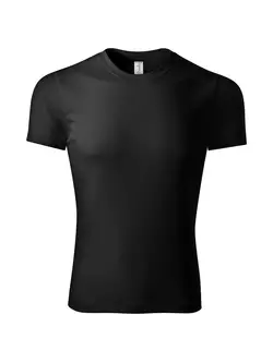 PICCOLIO PIXEL Sport póló T-shirt, rövid ujjú, férfi, fekete, 100 % poliészter P810112